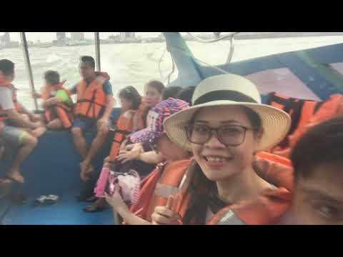 In the sea by fast the boat (Thailand)