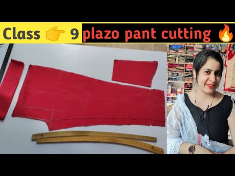 plazo pant cutting very easy method 🔥 plazo pant kaise cutting Karen 👌