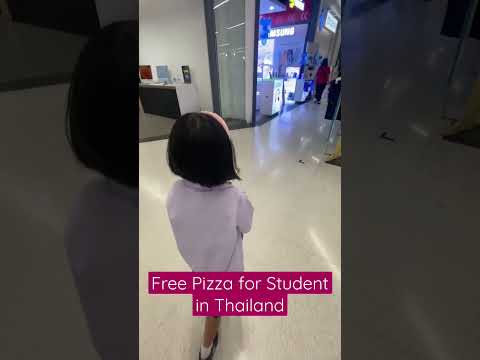 Children's day Free Pizza for all public students#thailand #chedi #shortsfeed
