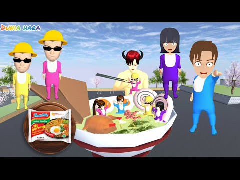 Yuta Mio Atom Atam Jadi Bayi Raksasa 😱 | Atom Dimakan Titan Karena Indomie 🍜 Sakura School Simulator