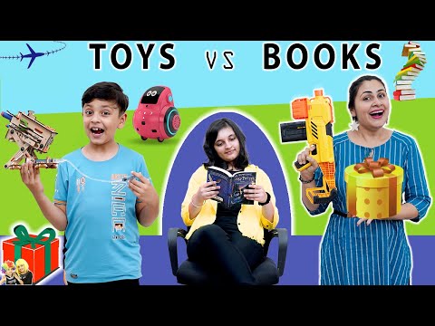 TOYS vs BOOKS SWITCHUP Challenge | Surprise Box | Family Challenge | Aayu and Pihu Show