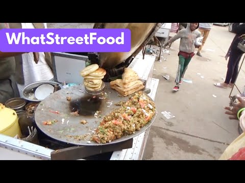 PIZZA KULCHA makanan jalanan di Mumbai, India | Street Food 🇮🇳