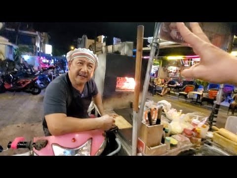 🇹🇭  THAI Street Food PIZZA by WOODFIRE OVEN on Motorcycle | PATTAYA THAILAND