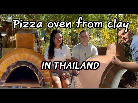 Ep.3 Building a clay pizza oven in Thailand for 0