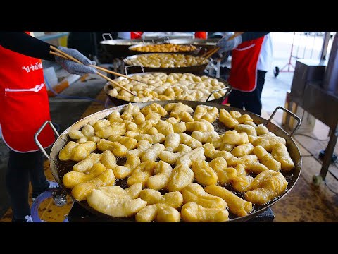 Sold Out Fast!! Make 10000 Donuts Every Day – Thai Street Food