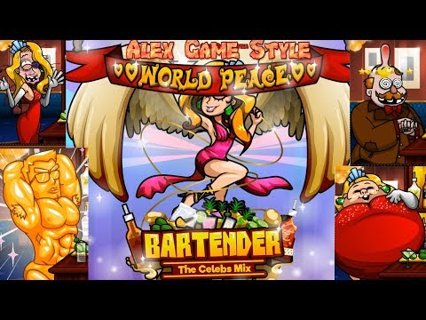 Bartender The Celeb Mix Y8 – All 18 Endings Game, All Reactions, All recipes (Crazy Game)