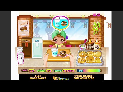 Y8 Game l เกม Donut Shop ทำงานร้านโดนัทนี่ไม่ง่ายนะ