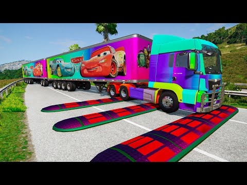 Trucks vs  Speed Bumps – BeamNG.Drive