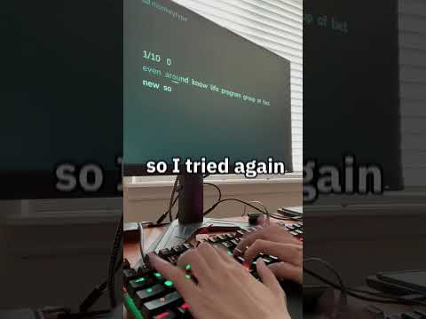 Typing SO FAST that monkeytype would INVALIDATE my score!