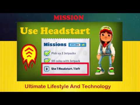 Subway Surfers – Use HeadStart for mission