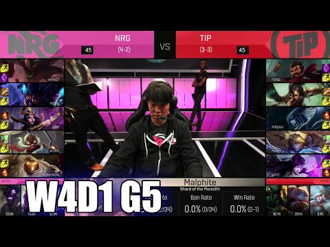 NRG eSports vs Impulse | Week 4 Day 1 S6 NA LCS Spring 2016 | NRG vs TIP G1 W4D1