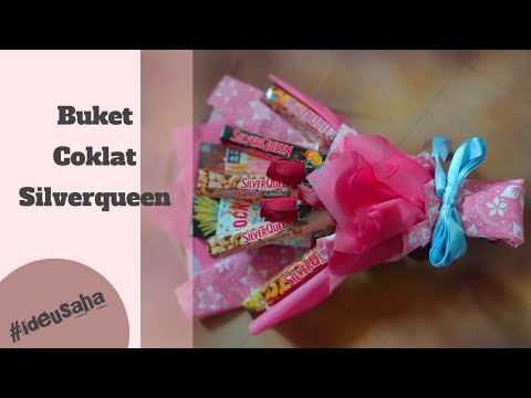 Buket Coklat Silverqueen / How To Make Chocolate Bouquet