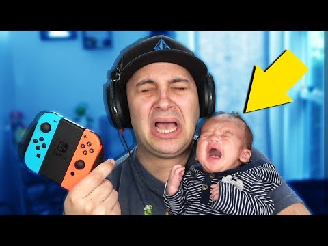 How To Play Video Games With A Newborn Baby…