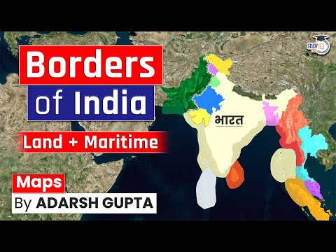 Borders of India Through Maps | Border Disputes of India | UPSC Mains GS1 | Boundaries of India