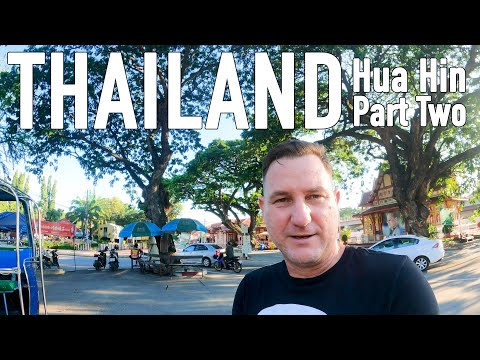 Hua Hin Beach, City and Pizza | HHQ, Thailand in [HD] | LUKE WALKS ~ HUA HIN PART 2