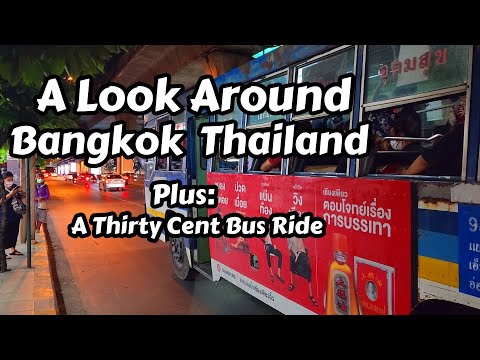 30 Cent Bus In Bangkok Thailand After Looking Around