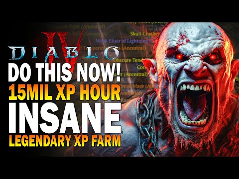 DONT MISS THIS! NEW 15MIL XP & LEGENDARY FARM! Diablo 4 Fastest XP Farm