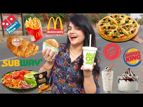 Living on FAST FOOD for 24 HOURS Challenge | Food Challenge