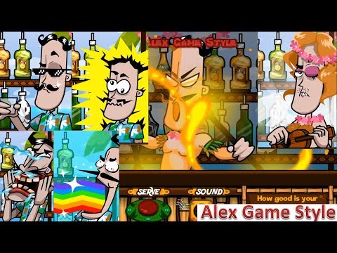 Bartender The Right Mix Y8 – 9 out of 10 game endings in order (Crazy Flash Game)