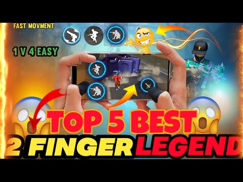 Top 5 Latest 2 Finger Custom Huds 🔥| One Tap,Fast Movement | 2 Finger Custom Hud Free Fire |2 finger