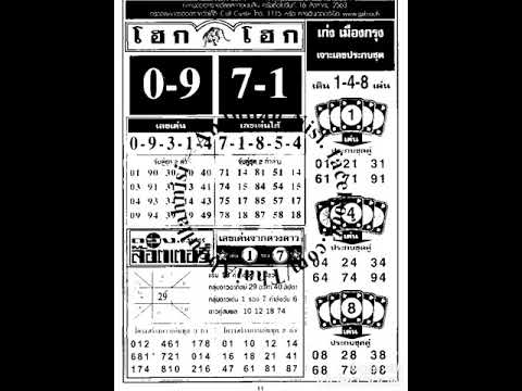 16/08/2020  4Pic fast paper Thailand  lottery