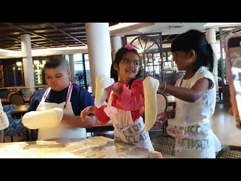 Thailand-Khao Lak-JW Marriott Kids Activities Pizza Class-Junior Chef-Kids Pizza