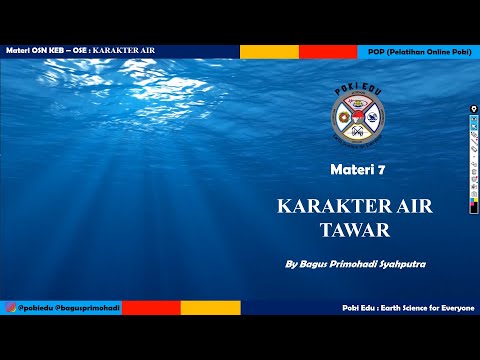 [OS7] Karakter Air Tawar | Materi Ringkas Oseanografi OSN/KSN Kebumian Geografi SMA