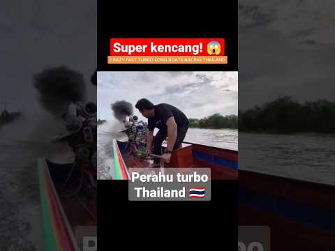 tes speed perahu balap turbo Thailand #perahu #shorts #speedboat