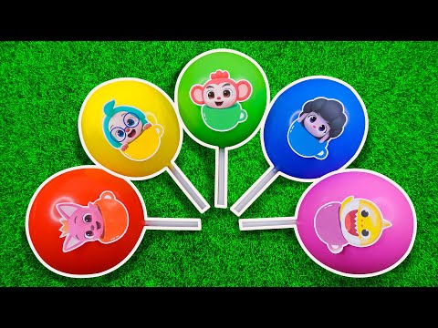 Satisfying video ASMR | Rainbow Surprise Eggs Baby Shark , Poki , Hogi Pinkfong Surprise Balloons