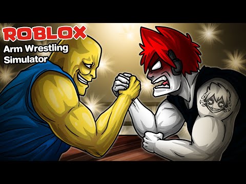 Roblox : Arm Wrestling Simulator 💪ประลองความแกร่ง แข่งกันงัดข้อเกมมิ่ง !!!