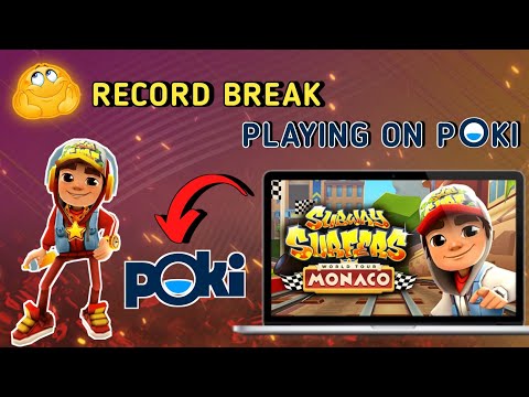 Playing Subway-Surfers online on Poki | PC gameplay #poki #subwaysurfers