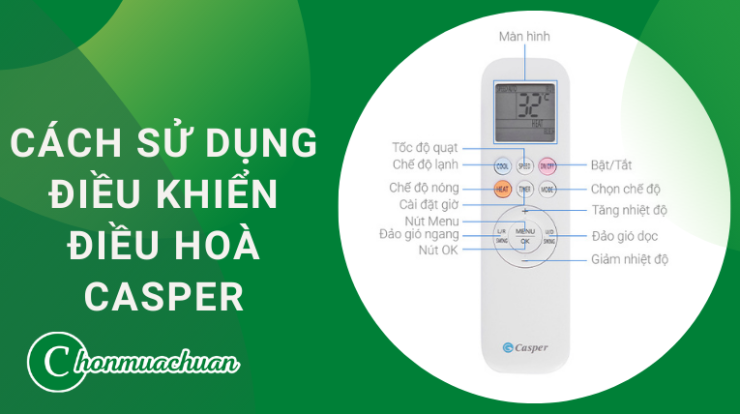 Cách Sử Dụng Điều Khiển Điều Hòa Casper “Tiết Kiệm Điện Thời 4.0”