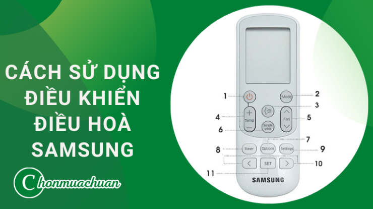 Cách Sử Dụng Điều Khiển Điều Hoà Samsung Đơn Giản